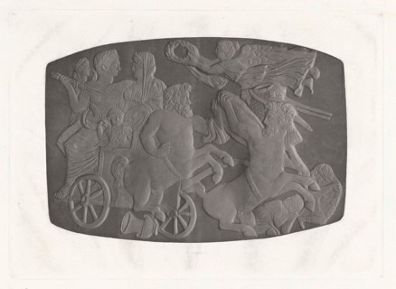 Cameo with the triumph of Germanicus and Agrippina, Jan Dam Steuerwald, 1815 - 1869