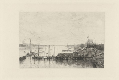 View of the buildings of the rowing club De Hoop, Johan Conrad Greive, 1847 - 1891
