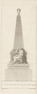 Design for a headstone in memory of Pieter Nieuwland, R. Ziesenis, 1795