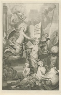 Fame, Eternity and Writing Arts, Pieter van Gunst, 1731