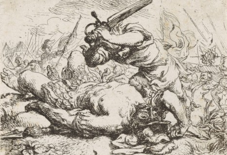 David and Goliath, Cornelis Schut (I), 1618 - 1655