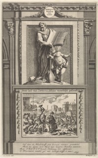 Saint Irenaeus of Lyons, church father, Jan Luyken, Zacharias Chatelain II, FranÃ§ois Halma, 1698