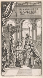 Title page for "Le Mariage de Cambise", in: P. Quinault, Le theater, Part I, 1697
