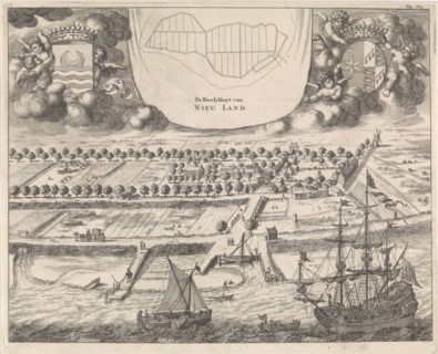 View of Nieuwlande, Jan Luyken, Johannes Meertens, Abraham van Someren, 1696
