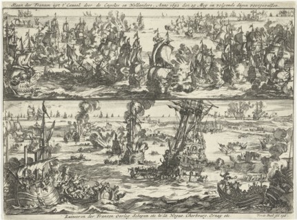 Battle of Cape La Hogue, 1692, Jan Luyken, Jan Claesz ten Hoorn, 1694