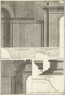 Three halves of latwerkpaviljoens, Cornelis Danckerts (II), Reinier Ottens (I), Reinier Ottens