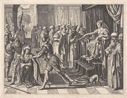 King Ninus sentenced to death, Pieter Serwouters, 1622