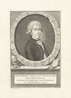 Portrait of Diederik Johan van Hogendorp van Hofwegen, Johan Christoffel Schultz, Jacobus Kok