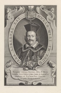 Portrait of Abbot Peregrinus Carlenus, Paulus Pontius, 1648