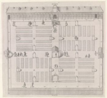 View of the Herb Garden (Hortus Botanicus) Leiden University, Jacob de Gheyn (II), 1601