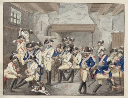 Uniforms of the Dutch cavalry, ca 1787-1790, Anonymous, 1787 - 1790