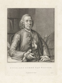 Portrait of Nicholas Simon Winter, Jacob Houbraken, Pieter Johannes Uylenbroek, 1773
