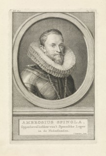 Portrait of Ambrogio Spinola, Jacob Houbraken, 1749 - 1759