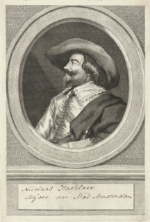 Portrait of Nicholas Hasselaer, Jacobus Houbraken, Jacob Adriaensz. Backer, Hendrik Pothoven, 1747