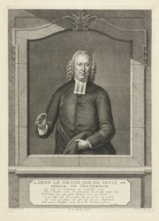 Portrait of Aaron le Grand, Jacob Houbraken, Rutger Schutte, Pieter van Dorth, 1778