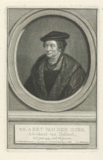 Portrait of Aart van der Goes, Jacob Houbraken, Isaak Tirion, 1749 - 1759