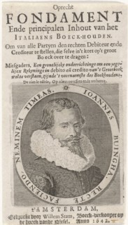 Portrait of Joannes Buingha, mathematician and accountant, Willem Willemsz Stam, 1642