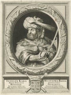 Portrait of Kara Mustafa Pasha, Jacob Gole, Nicolaas Visscher (II), Republiek der Zeven Verenigde