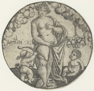 Venus, Monogrammist AC (16e eeuw), Hans Sebald Beham, 1520 - 1562
