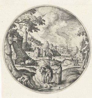 Weeds are burned, Hans Bol, 1574