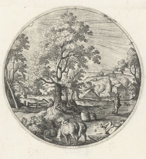 The devil sows tares among the wheat, Hans Bol, 1574