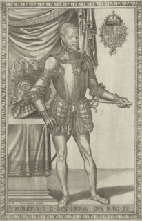 Portrait of King Philip II of Spain, Frans Huys, Hans Liefrinck (I), 1546-1562