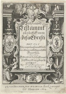 Title page for: That New Testament, 1602, Jacob Matham, Passchier van Wesbusch (I), 1602