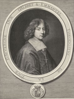 Portrait of Cardinal Emmanuel Theodore de la Tour d'Auvergne, Michel Natalis, 1665