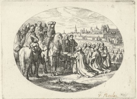 City Keys offered to Louis XIV, King of France, Jan van Huchtenburg, Adam Frans van der Meulen,