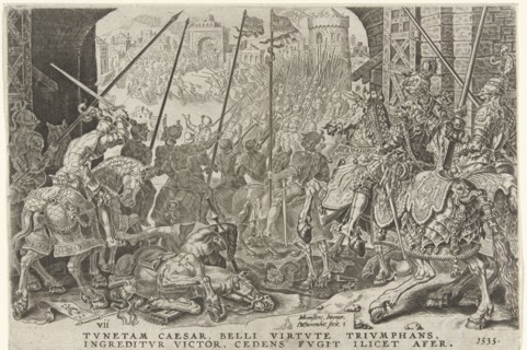 Taking Tunis, Tunesia, 1535, Dirck Volckertsz Coornhert, 1555-1556