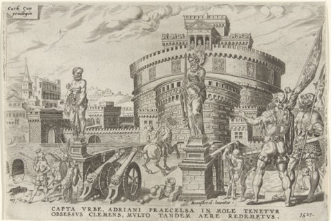 Siege of the Engelenburcht, 1527, Dirck Volckertsz Coornhert, Hieronymus Cock, 1555-1556