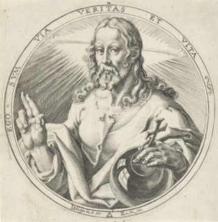 Christ as Salvator Mundi, Zacharias Dolendo, Jacob de Gheyn (II), c. 1596