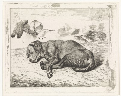 Sleeping dog, Wouter Johannes van Troostwijk, 1810