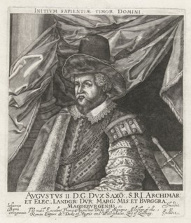Portrait of Augustus II, Duke of Saxony, Johan Barra, 1603 - 1634