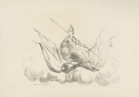 Allegory of the student unions, 1830, print maker: Abraham Vinkeles, print maker: Beijer, 1830 -