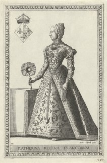 Portrait of Catherine de Medici, Frans Huys, Hans Liefrinck (I), 1546 - 1562