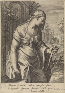 The bleeding woman, Jan Saenredam, Balthasarus Schonaeus, Gerard Valck, 1661-1726