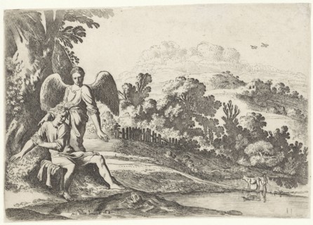 Tobias scares the fish, Moyses van Wtenbrouck, Abraham van Waesberge (I), 1620