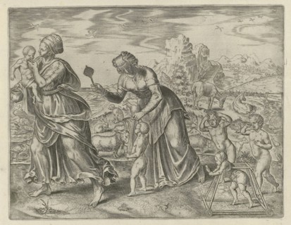 Mankind must learn everything, Philips Galle, 1563