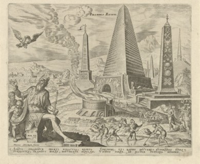 Pyramids of Egypt, Philips Galle, Hadrianus Junius, 1572