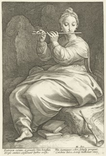 Euterpe, Hendrick Goltzius, 1592