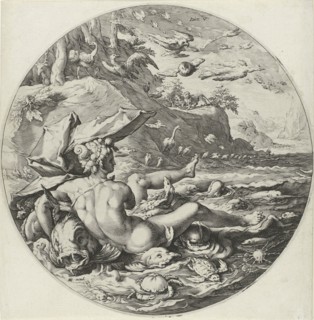 Fifth day of Creation: Creation of the animals, Jan Harmensz. Muller, Hendrick Goltzius, Hendrick
