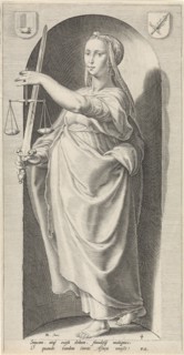 Justice (Justice), Jacob Matham, Franco Estius, 1593