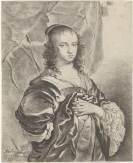 Portrait of Geertruida Hasselaer, Jacob Lutma, c. 1645 - 1654