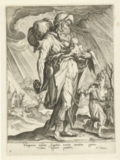 Poverty (Paupertas), Zacharias Dolendo, Jacob de Gheyn II, Hugo de Groot, 1596 - 1597