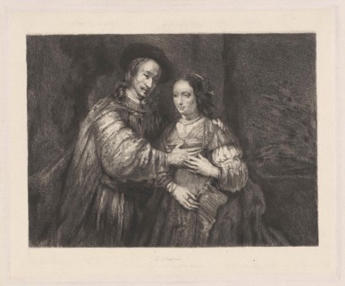 Portrait of a couple as Old Testament figures, called The Jewish Bride, Willem Steelink I,