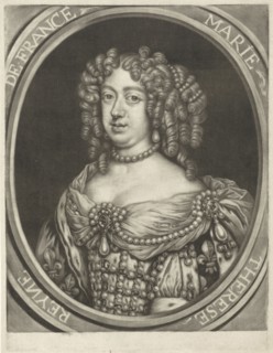 Portrait of Maria Theresa, Queen of France, Jan van Somer, 1655-1700