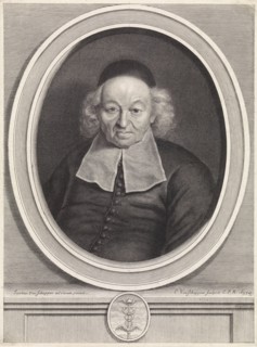 Portrait of IsmaÃ«l Bullialdus, Pieter van Schuppen, Lodewijk XIV (koning van Frankrijk), 1697