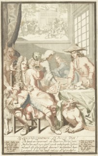 The card game, Pieter van den Berge, 1694-1737