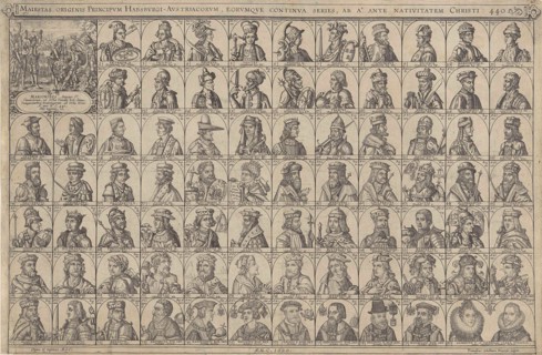 Portraits of princes of the House of Habsburg, print maker: Franciscus Schelhauer, 1620